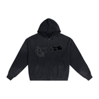 Hand-Frayed Sunfade Zip Hoodie