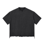 CN Tower Snow Wash Raw-Hem Boxy T-shirt