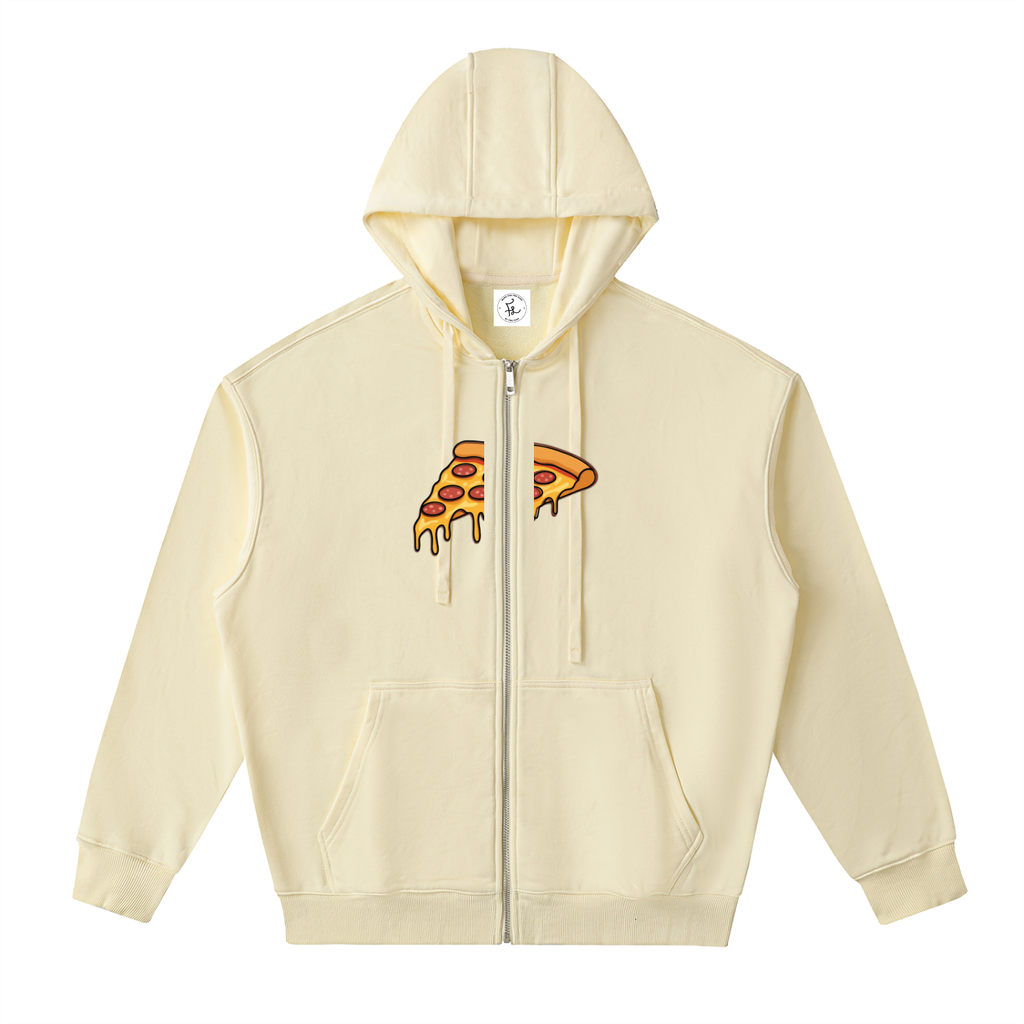 Drop-Shoulder Zip Up Hoodie FD