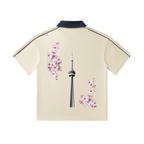 CN Tower Collar Short-Sleeve Polo Shirt