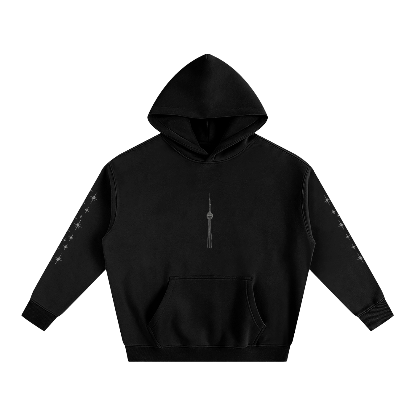 CN Tower Oversize Fleeced Hoodie
