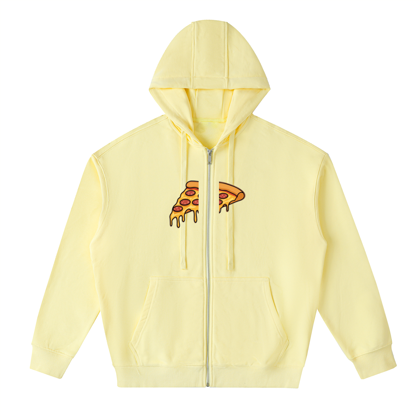 Drop-Shoulder Zip Up Hoodie FD