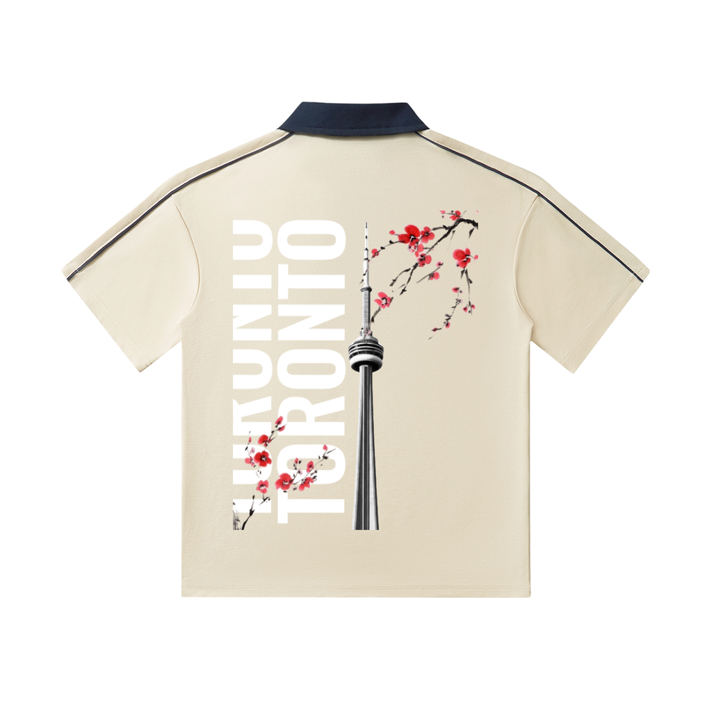 TOR Collar Short-Sleeve Polo Shirt