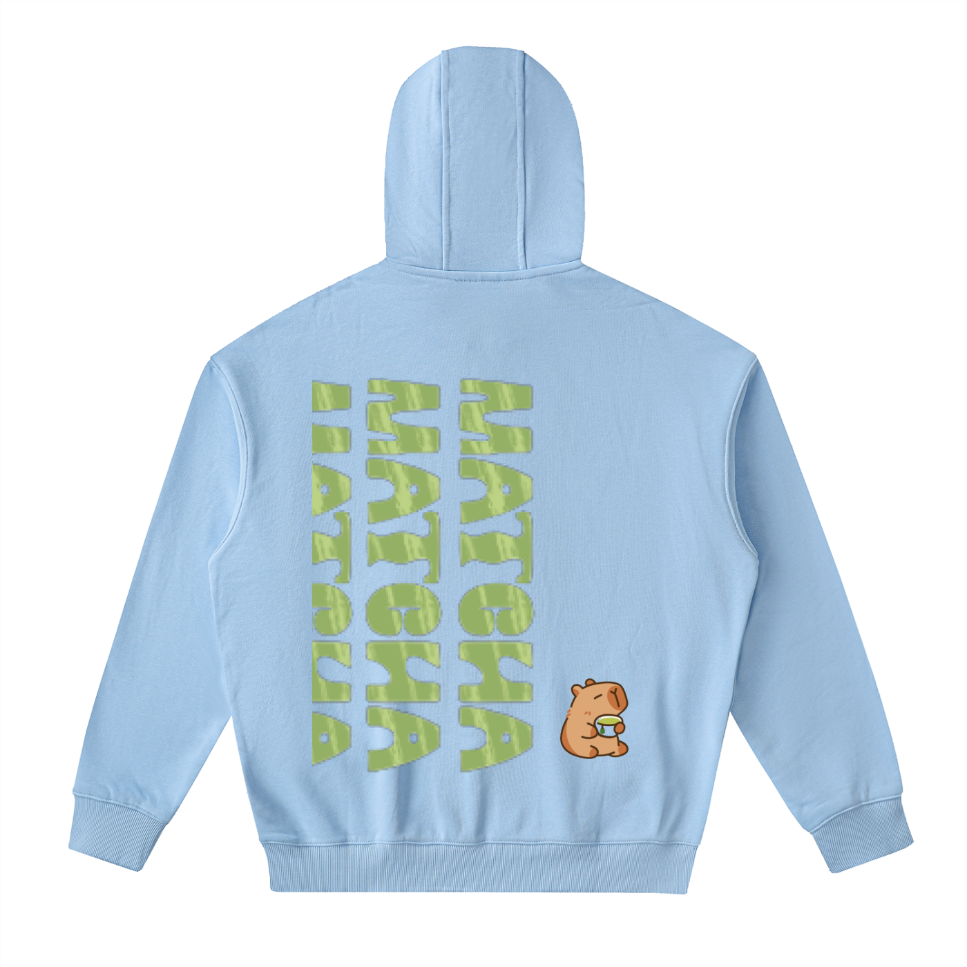 Matcha Drop-Shoulder Zip Up Hoodie