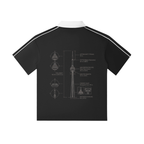 CN Tower Collar Short-Sleeve Polo Shirt