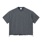 TOR Snow Wash Raw-Hem Boxy T-shirt