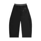 Plaid Waistband Barrel Sweatpants FL