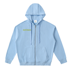 Matcha Drop-Shoulder Zip Up Hoodie