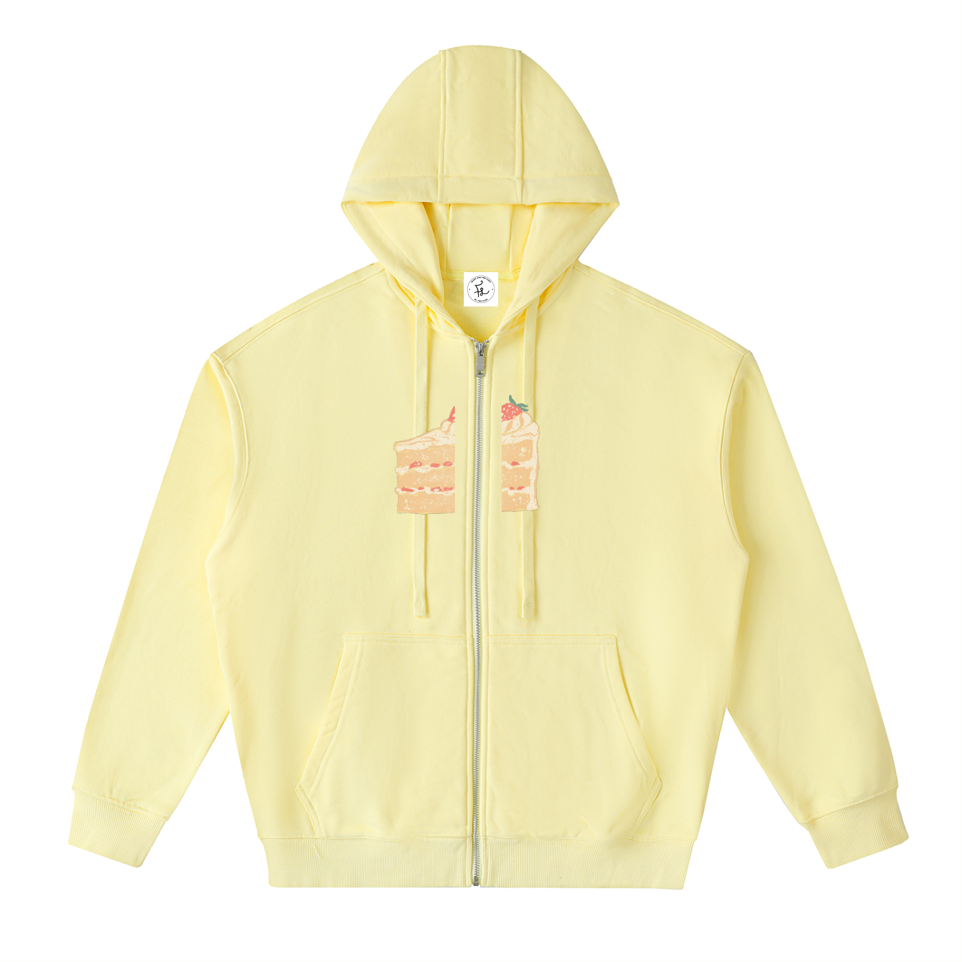 Drop-Shoulder Zip Up Hoodie FD
