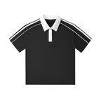 TOR Contrast Collar Short-Sleeve Polo Shirt