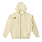 Matcha Drop-Shoulder Zip Up Hoodie