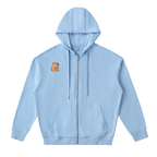 Matcha Drop-Shoulder Zip Up Hoodie