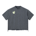 Matcha Snow Wash Raw-Hem Boxy T-shirt