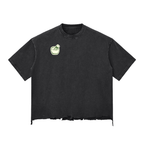 Matcha Snow Wash Raw-Hem Boxy T-shirt