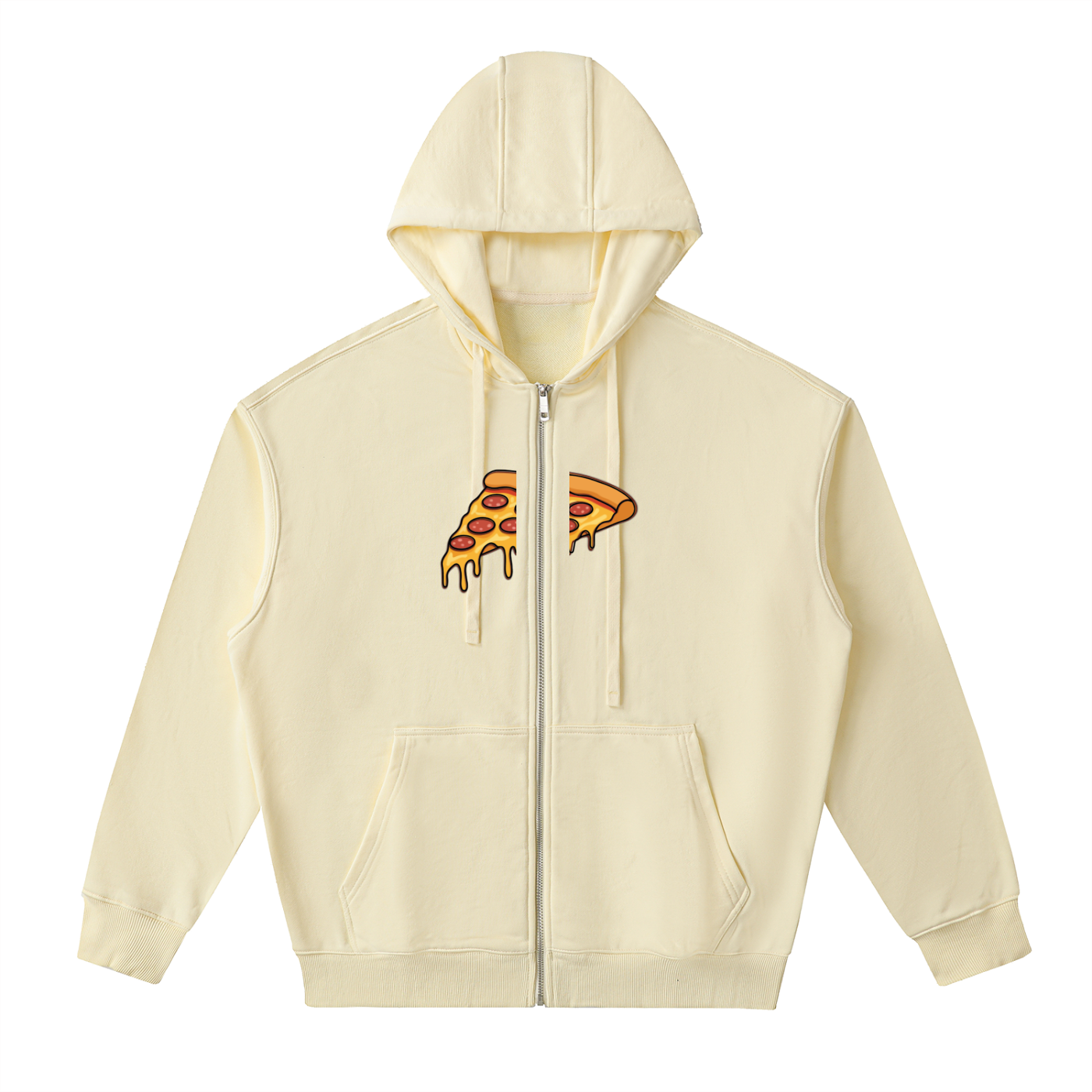 Drop-Shoulder Zip Up Hoodie FD
