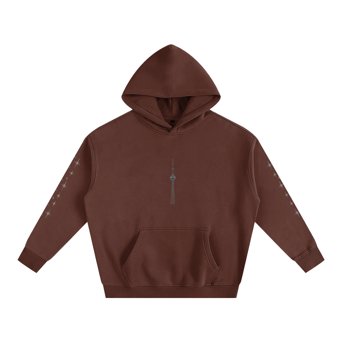 CN Tower Oversize Fleeced Hoodie