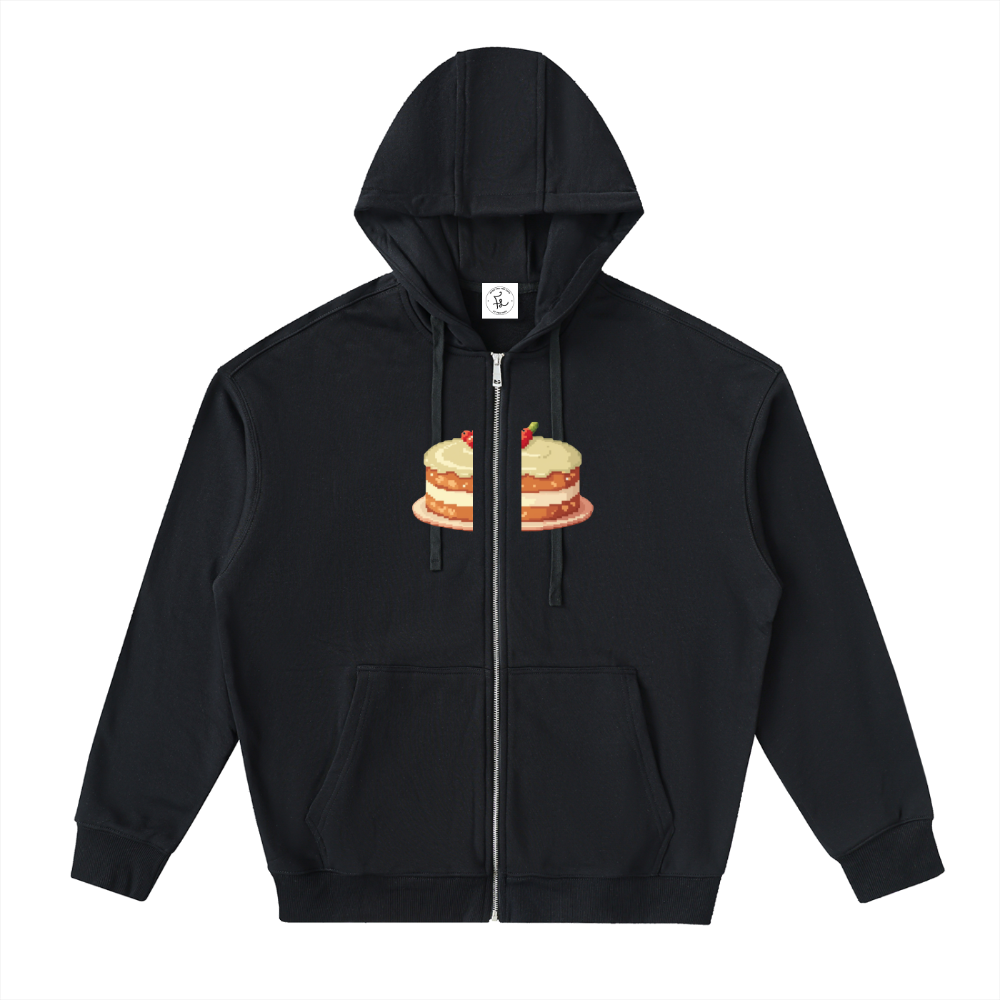 Drop-Shoulder Zip Up Hoodie FD