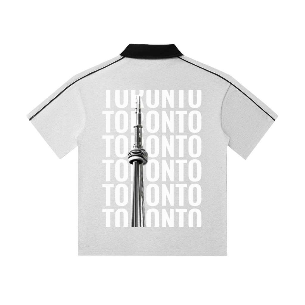 TOR Contrast Collar Short-Sleeve Polo Shirt