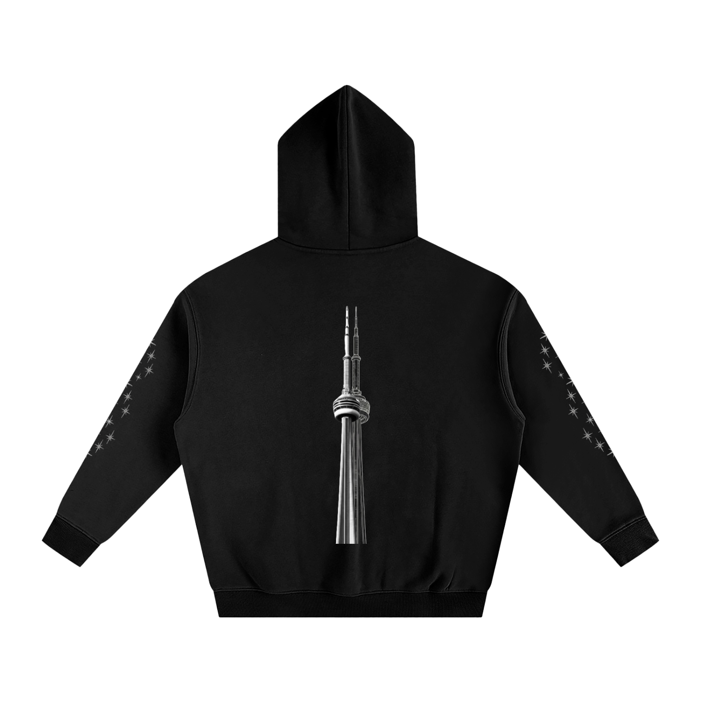 CN Tower Oversize Fleeced Hoodie