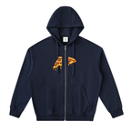 Drop-Shoulder Zip Up Hoodie FD