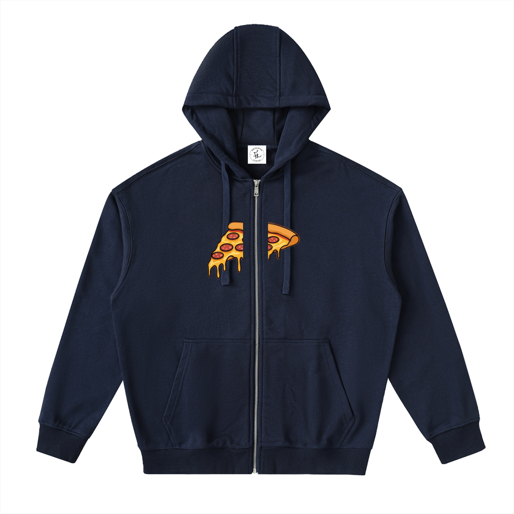 Drop-Shoulder Zip Up Hoodie FD