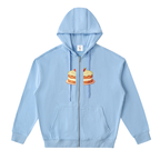 Drop-Shoulder Zip Up Hoodie FD