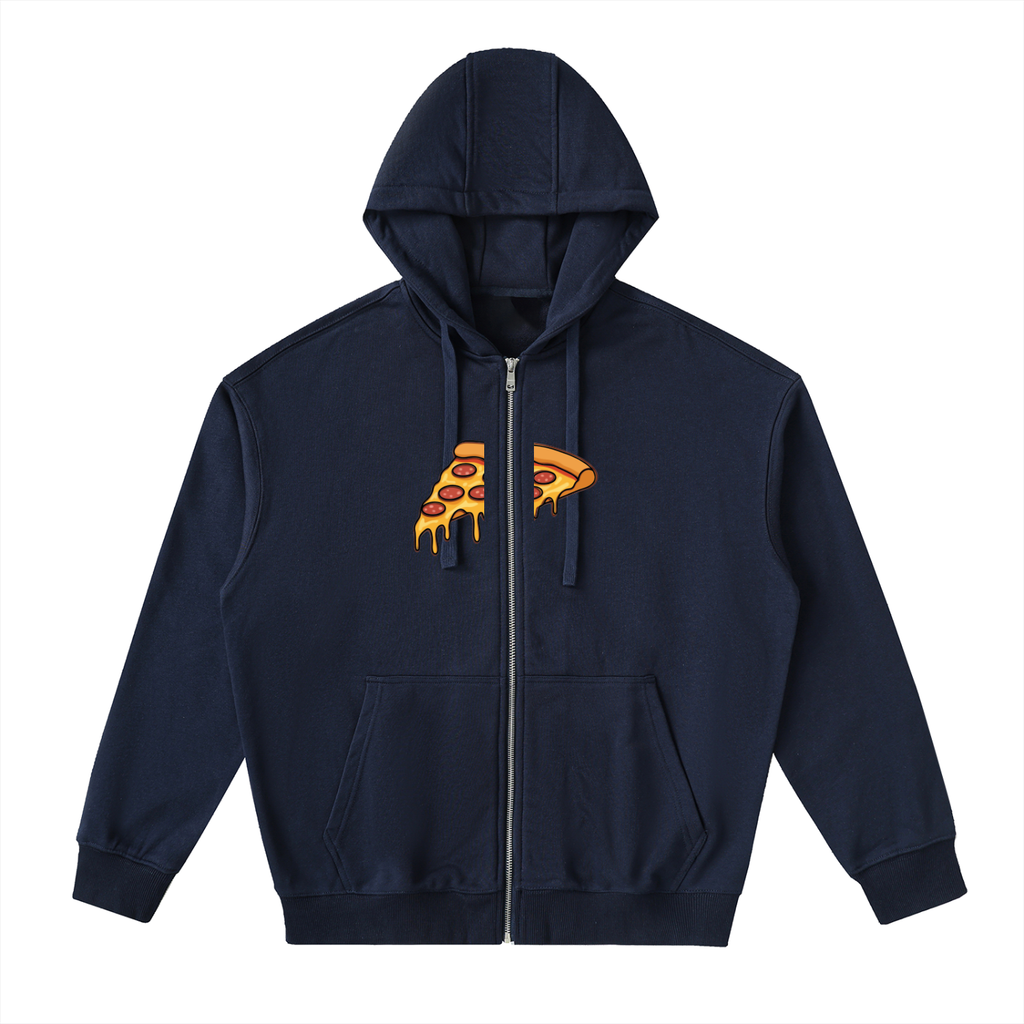 Drop-Shoulder Zip Up Hoodie FD