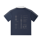 CN Tower Collar Short-Sleeve Polo Shirt