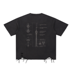 CN Tower Snow Washed Raw-Hem T-Shirt