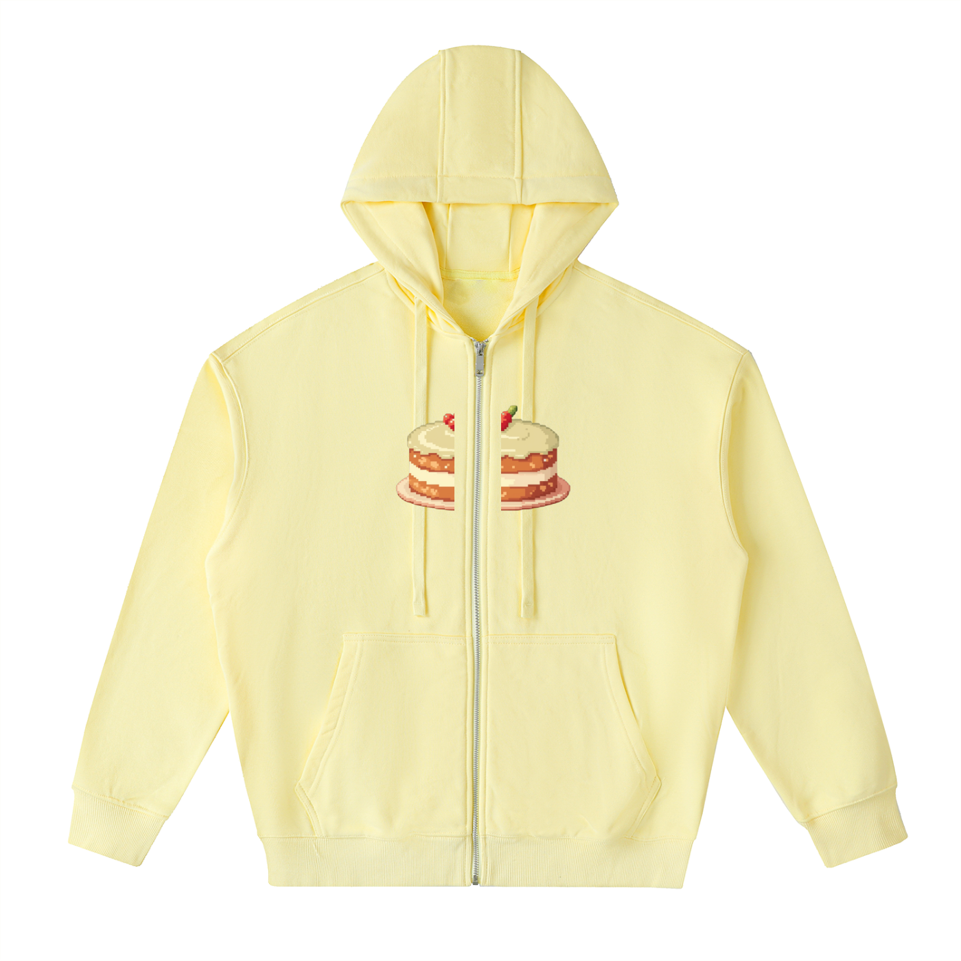 Drop-Shoulder Zip Up Hoodie FD
