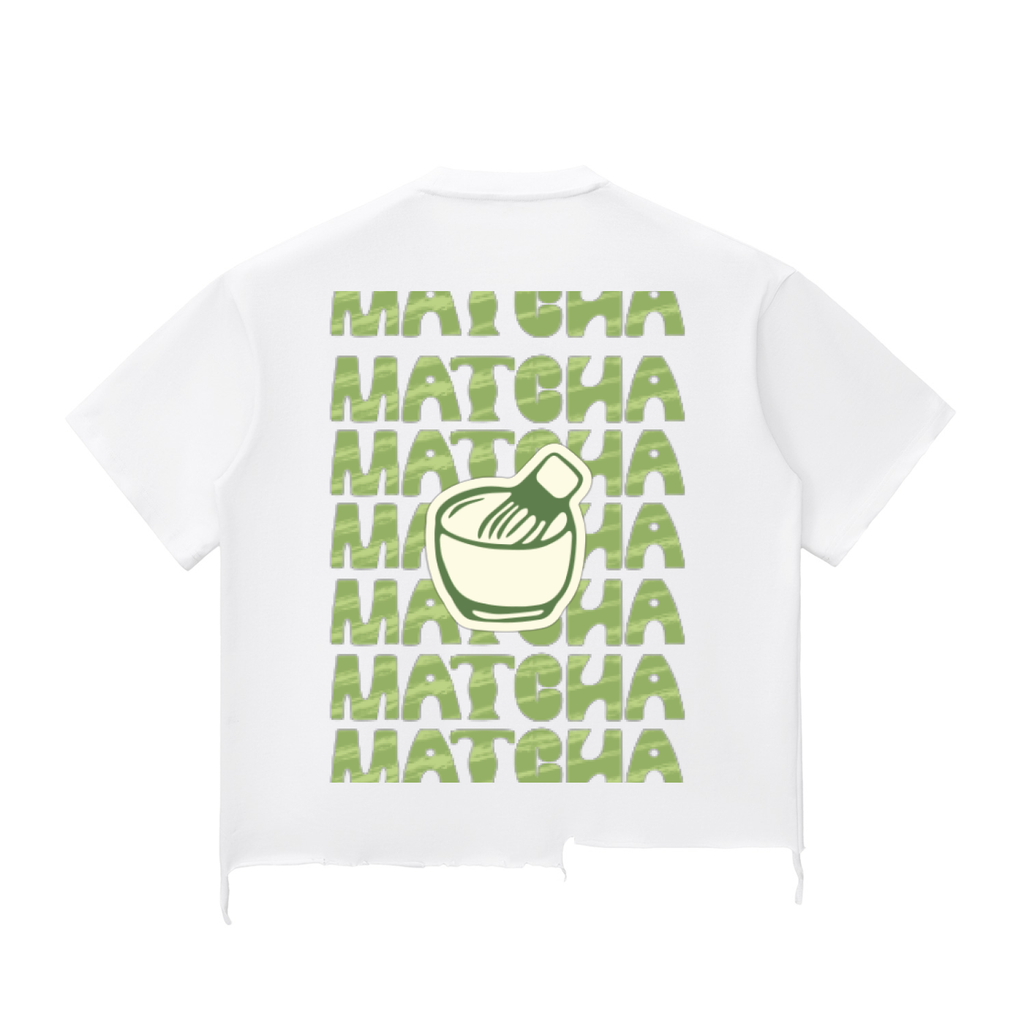 Matcha Snow Wash Raw-Hem Boxy T-shirt