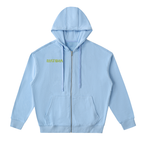 Matcha Drop-Shoulder Zip Up Hoodie