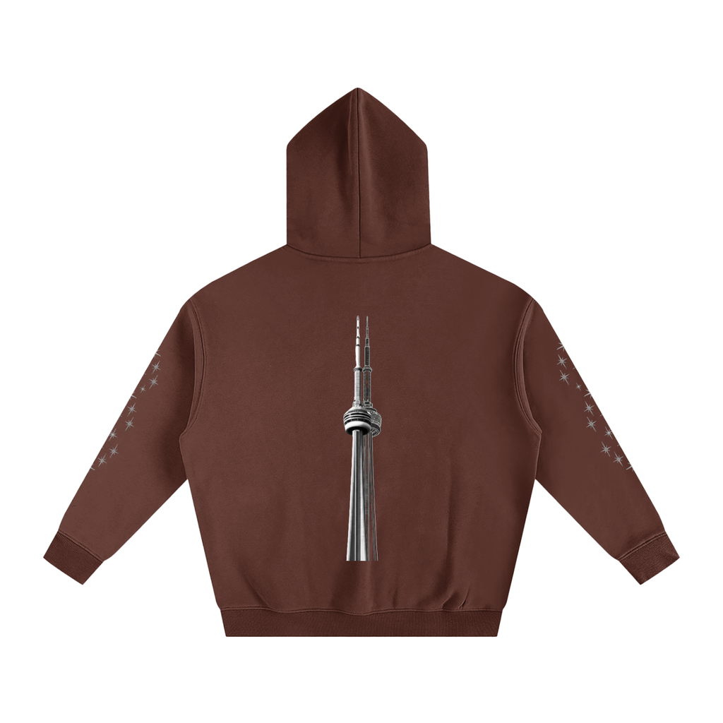 CN Tower Oversize Fleeced Hoodie