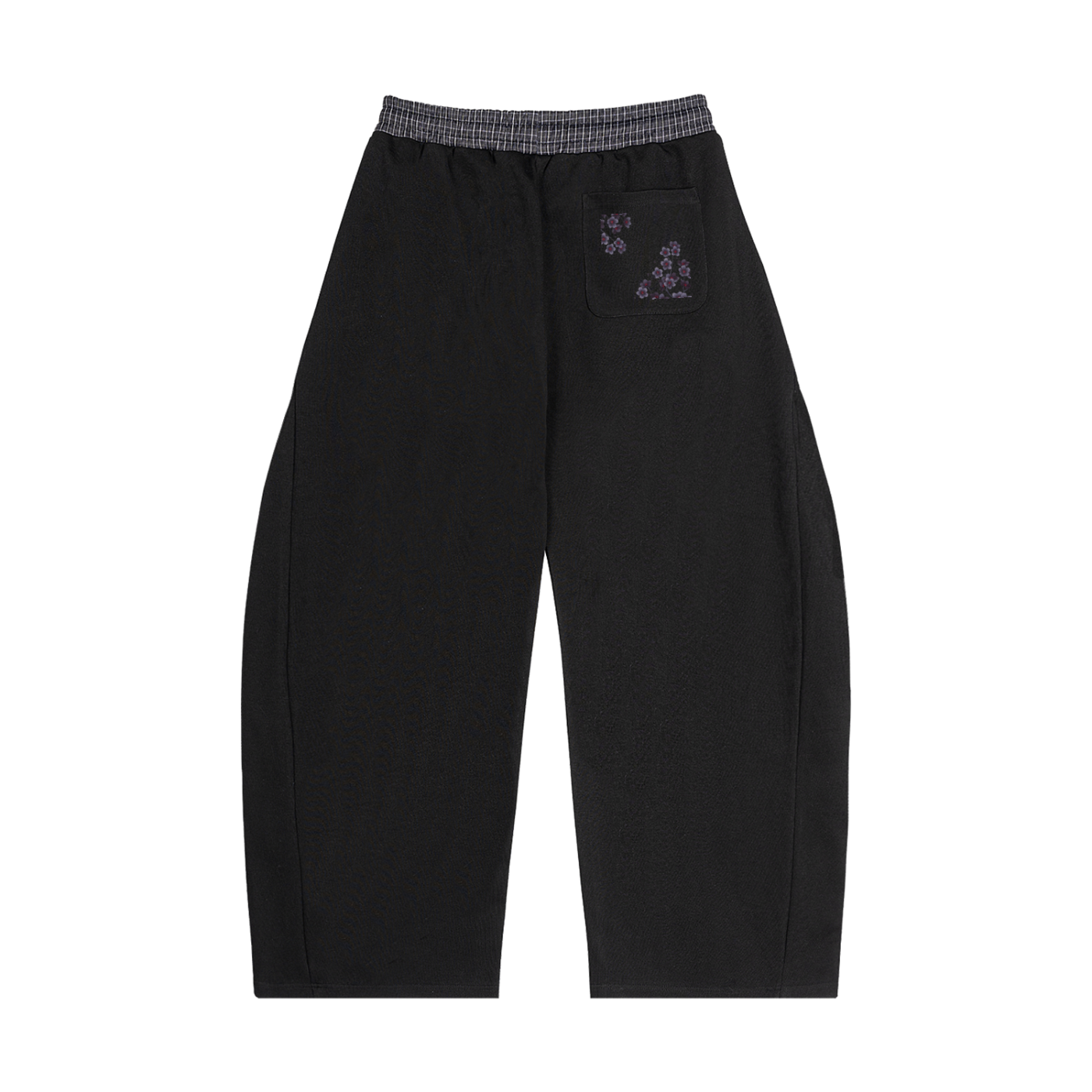 Plaid Waistband Barrel Sweatpants FL