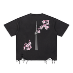 CN Tower Snow Washed Raw-Hem T-Shirt