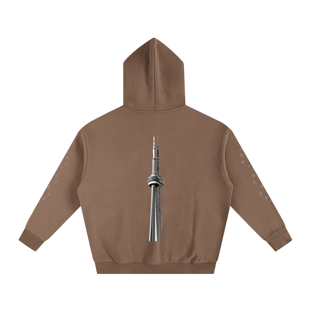 CN Tower Oversize Fleeced Hoodie