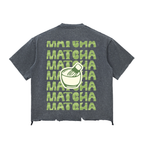 Matcha Snow Wash Raw-Hem Boxy T-shirt