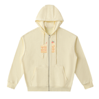 Drop-Shoulder Zip Up Hoodie FD